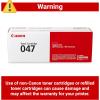 imageCanon Genuine 047 Black Toner Cartridge Compatible with LBP113w MF113wCanon Genuine Toner 047