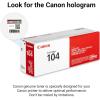 imageCanon Genuine 104 Black Toner Cartridge Compatible with L120 D420 MF4150d MF4350d MF4690 L90 D480 MF4270dn MF4370dnToner