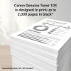 imageCanon Genuine 104 Black Toner Cartridge Compatible with L120 D420 MF4150d MF4350d MF4690 L90 D480 MF4270dn MF4370dnToner