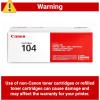 imageCanon Genuine 104 Black Toner Cartridge Compatible with L120 D420 MF4150d MF4350d MF4690 L90 D480 MF4270dn MF4370dnToner