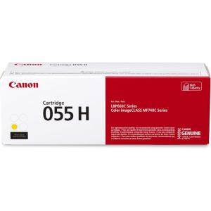 imageCanon Genuine 055 Cyan Toner Cartridge High Capacity Compatible with LBP664Cdw MF741Cdw MF743Cdw MF745Cdw MF746CdwYellow