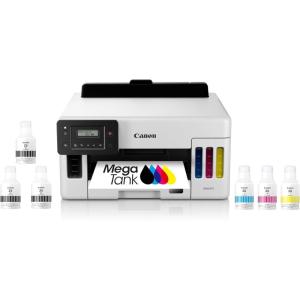 imageCanon MegaTank GX5120 Wireless Single Function Printer Print Only for Small Office with Auto 2Sided Printing WhiteOld ModelMegatank GX5020