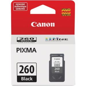 imageCanon PG260 Genuine Black Ink Cartridge Compatible with TS532064206420aTR70207020aBlack
