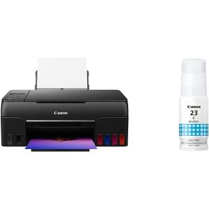 imageCanon PIXMA G620 Wireless MegaTank Photo AllinOne Printer Print Copy Scan Black with Canon GI23 C AMR