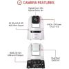 imageCanon CRN500 Pro PTZ Camera WH 15x Optical Zoom lens 1 4K 30p Dual Pixel AF Sensor 3GSDI HDMI IP Video Out NDI HX2 SRT Church Live Events Streaming Conference Classroom Esports VloggingCanon CRN500 WH