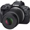 imageCanon EOS R100 Mirrorless Camera RFS1845mm F4563 is STM Lens Kit 241 Megapixel CMOS APSC Sensor 4K Video RF Mount BlackEOS R100 wRFS1845mm  RFS55210mm