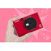 imageCanon Ivy CLIQ Instant Camera Printer Mini Photo Printer with 2quotX3quot StickyBack Photo Paper10 SheetsLadybug Red