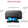 imageCanon PIXMA TS6420a AllinOne Wireless Inkjet Printer Print Copy Scan Works with AlexaTS6420a BK 144 OLED DISPLAY