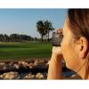 imageCanon PowerShot Golf Digital Laser Rangefinder Digital Zoom Magnify 6X to 12x Builtin Slope Correction Photo and Video Camera Capabilities IPX4 Equivalent Water Resistant Black