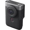 imageCanon PowerShot V10 Camera Content Creator Compact Vlogging Camera Fixed 19mm WideAngle Lens 4K Video Face Detection Builtin Microphone Live Streaming Builtin Stand BlackSilver