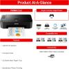 imageCanon TS202 Inkjet Photo Printer Black USB Required not IncludedBlack