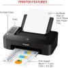 imageCanon TS202 Inkjet Photo Printer Black USB Required not IncludedBlack