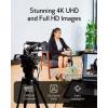 imageCanon XA65 Pro Camcorder 123 4K UHD CMOS Sensor 20x Optical Zoom 800x Digital Zoom Image Stabilization 3GSDI HDMI USB Live Streaming Time Stamp OnScreen Display Recording XLR Audio Inputs