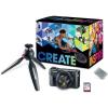 imageCanon PowerShot Digital Camera G7 X Mark II with WiFi ampamp NFC LCD Screen and 1inch Sensor  Black 1001066C001Video Creator Kit