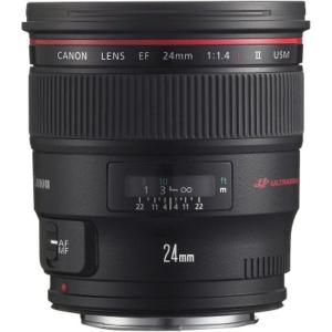 imageCanon EF 24mm f14L II USM Wide Angle Lens  Fixed  2750B002  BlackLens only