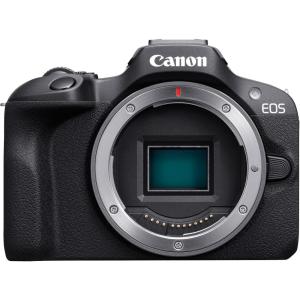 imageCanon EOS R100 Mirrorless Camera RFS1845mm F4563 is STM Lens Kit 241 Megapixel CMOS APSC Sensor 4K Video RF Mount BlackEOS R100 Body Only