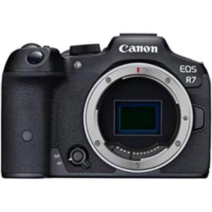 imageCanon EOS R7 Content Creator Kit Mirrorless Vlogging Camera 325 MP 4K 60p Video DIGIC X Image Processor RFS1845mm F4563 IS STM Lens Stereo Microphone ampamp Extra Battery PackBody Only