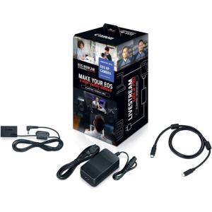 imageCanon EOS Webcam Accessory Starter Kit for Select EOS R Series Digital Cameras AC Adapter ACE6N DC Coupler DRE18 Interface Cable IFC100U for Live Streaming Teaching ampamp Content Creators