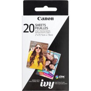 imageCanon IVY ZINK 2quot x 3quot Photo Sticker Paper 100 sheets Pack2X3 20 sheets
