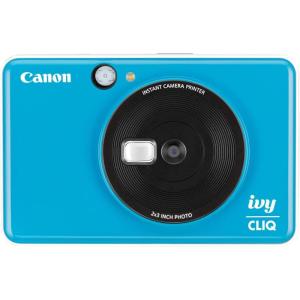 imageCanon Ivy CLIQ Instant Camera Printer Mini Photo Printer with 2quotX3quot StickyBack Photo Paper10 SheetsSeaside Blue