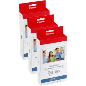 imageCanon KP36IP Paper Pack for Canon Printer 36 Sheets36 Count Pack of 3