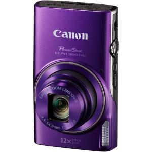 imageCanon PowerShot ELPH 360 Digital Camera w 12x Optical Zoom and Image Stabilization  WiFi ampamp NFC Enabled BlackPurple